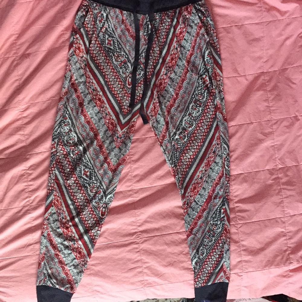 Multi-print lounge joggers